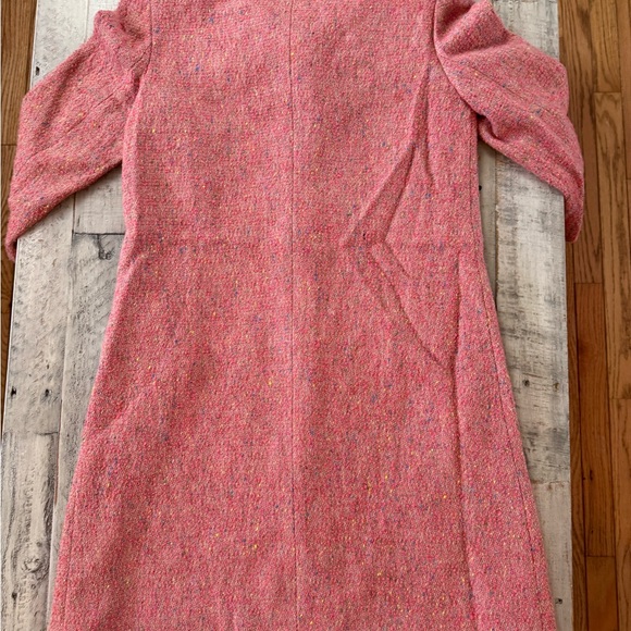 INC International Concepts Women's Pink Trench Coat wool blend size 2 - Picture 4 of 8